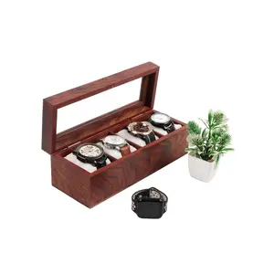 WOOD CRAFTS OF RAJASTHAN Luxury Watch Boxes for Safeguarding and Displaying Your Timepiece Collection - Watch Storage