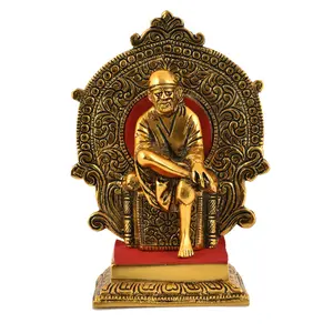 CHURU SILVERWARE Handicraft Sai Baba Idol/Sai Baba murti for Home Temple
