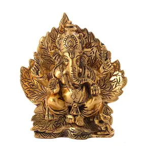 Ganesha Sitting Statue | Ganesha Statue | Ganesha Idol | Ganesha Statue for Good Luck | Ganesha Idol for Happiness | Ganesha Figure for Good Fortune | Ganesha Statue for Home Decor & Gift.