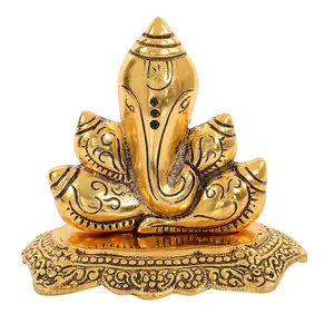 Ganesha Sitting Statue | Ganesha Statue | Ganesha Idol | Ganesha Statue for Good Luck | Ganesha Idol for Happiness | Ganesha Figure for Good Fortune | Ganesha Statue for Home Decor & Gift.