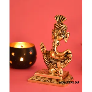 Handicraft Ganesha Idol for Home Temple & Home Decor