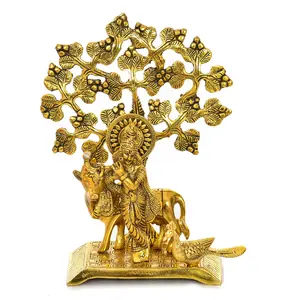 Handicraft Krishna Idol Under Tree / Krishna murti