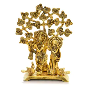 Handicraft Radha Krishan Idol Under Tree New / Radha Krishna murti