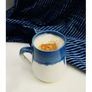 TERRACOTTA POTTERY OF RAJASTHAN Handmade Ceramic- Classic White Ceramic Coffee Mug