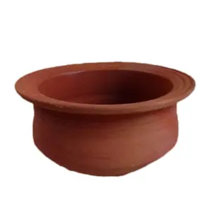 TERRACOTTA POTTERY OF RAJASTHAN Terracotta Clay Villege Pot (20X12 cm_Brown)