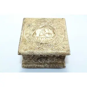 CAMEL BONE ARTICLES Handmade Beautiful Square Trinket Box on Camel Bone Decorative Home Gift Item
