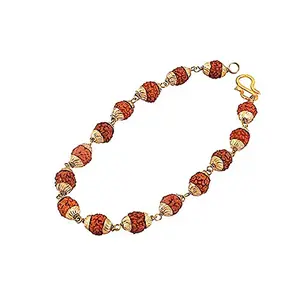 Rudraksha Bracelet Golden cap Original rudraksha beads/stylish rudraksha bracelet self Certified