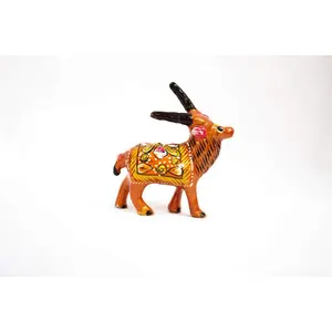 MEENAKARI ENAMEL PRODUCTS Metal Handmade Deer Showpiece Gift Item for Hme & Office Dcor (1.5 Inches)