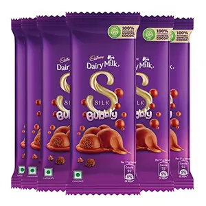 Cadbury Dairy Milk Silk Bubbly Chocolate Bar 6 X 50 g