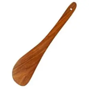 SAHARANPUR HANDICRAFTS Wooden Kitchen Utensil Set Cooking Utensils Spatula Spoons for Cooking Nonstick Cookware 100% Handmade by Natural Teak Wood Inch12