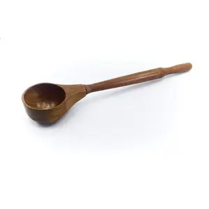 SAHARANPUR HANDICRAFTS Wooden Handmade Kitchen DOI // Soup Strainer for Kitchen/Pure Rose Wood deep Compartment // Brown