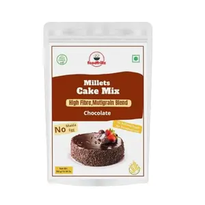 Foodfrillz Millet: Deliciously Healthy Cake Mix 300 Grams With No Maida No Refined Sugar Eggless Premix (Classic Chocolate)