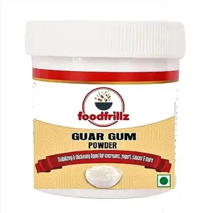 Foodfrillz Guar Gum Powder 50 g gluten free stabilizing agent for baking
