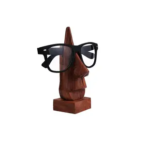 SAHARANPUR HANDICRAFTS Wooden Spectacle Holder 2.5x6-inch (Brown) Brand: SAHARANPUR HANDICRAFTSs