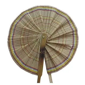 SAHARANPUR HANDICRAFTS Handmade Bamboo Hand Fan