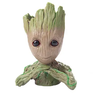 MEENAKARI ENAMEL PRODUCTS Guardians of The Galaxy Baby Groot Multi Purpose Flower Pot/Pen Stand