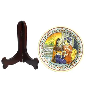 MEENAKARI ENAMEL PRODUCTS Plate for Decoration of Home & Office (Multi15x15x15)