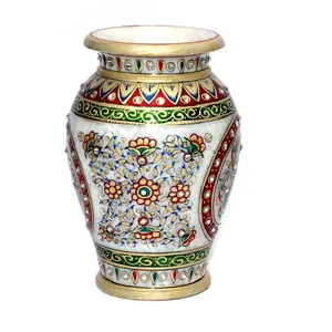 MEENAKARI ENAMEL PRODUCTS LOTA for Decoration and Pooja for Home & Office (Multi12.5X12.5X17.5)