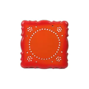 MEENAKARI ENAMEL PRODUCTS Pooja Patla/Chowki Wooden Handcrafted Chowki/Daily Need Puja Article/Pooja Chowki/Bajot for Office or Home Decor/Wooden Chaurang/Patla/Puja Bajot Stool/Stool for Pooja Size - 6 * 6 Inch