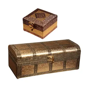 MEENAKARI ENAMEL PRODUCTS Combo Of 1 Piece (5x11 Inches) & 1 Pieces (4x4 Inches) Handicraft Jewellery Box Wedding Gift Box Meenakari Wooden Box Vanity Box. Jewellery Bangle Earrings Necklace Vanity Box