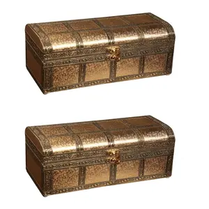 MEENAKARI ENAMEL PRODUCTS Combo Of 2 Pieces (5x11 Inches) Handicraft Jewellery Box Wedding Gift Box Meenakari Wooden Box Vanity Box. Jewellery Bangle Earrings Necklace Vanity Box
