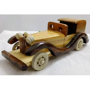 SAHARANPUR HANDICRAFTS Wooden Vintage Classic Vehicle Car Toy Showpiece