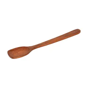 SAHARANPUR HANDICRAFTS Handmade Wooden Serving & Cooking Spoon Set of 2 Kitchen Tools Utensil.
