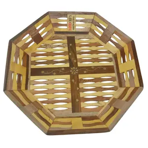 SAHARANPUR HANDICRAFTS Beautiful Handicrafts Wooden Lining Tray