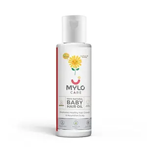 Mylo Care 100% Natural Baby Hair Oil for Softer & Smoother Hair 100ml