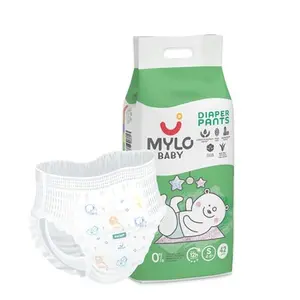 Mylo Care Baby Diaper Pants Small (S) Size 4-8 kgs with Aloe Vera Lotion (42 count) Leak Proof | Lightweight | Rash Free | Breathable | 12 Hours Protection | ADL Technology