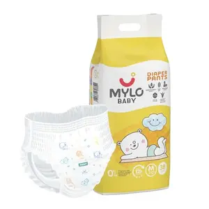 Mylo Care Baby Diaper Pants Medium (M) Size 7-12 kgs with Aloe Vera Lotion (38 count) Leak Proof | Lightweight | Rash Free | Breathable | 12 Hours Protection | ADL Technology