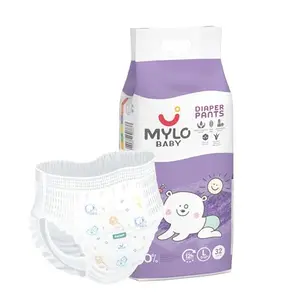 Mylo Care Baby Diaper Pants Large (L) Size 9-14 kgs with Aloe Vera Lotion (32 count) Leak Proof | Lightweight | Rash Free | Breathable | 12 Hours Protection | ADL Technology