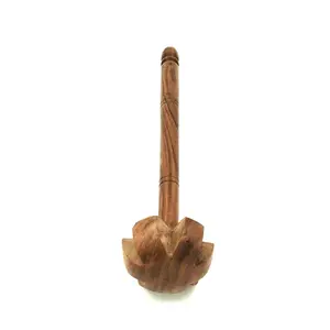 SAHARANPUR HANDICRAFTS Wooden Whisk Beater/Mathani/Ravi/Ravai Churner/Milk Curdler (Large Size)