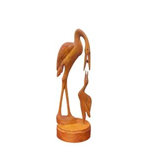SAHARANPUR HANDICRAFTS-Home dcor Item Heron Wooden Handicraft showpieces Handmade Products. Make Your Home and Office Attractive and Different
