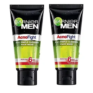 Garnier Men's Acno Fight Face Wash - 100ml (Pack Of 2)