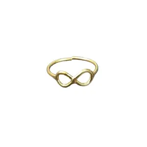 JewelSthan The Infinity Gold Edition Ring, Metal, No Gemstone
