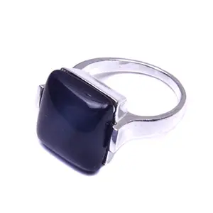 RidVik Lovely Square Black Onyx Gemstone Handmade Jewelry Ring 8.5 RIN-1313, Gemstone, Onyx and Onyx