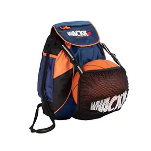 WHACKK Storm N Blue Orange Soccer/Basketball/Volleyball Kit Bag (9019), N Blue Orange, Storm N Blue Orange