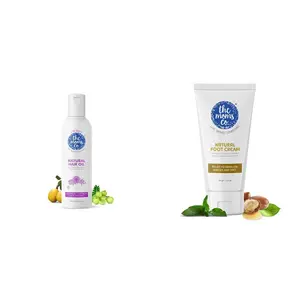 The Moms Co Natural 10-in-1 Baby Hair Oil (100 ml) & The Moms Co. Foot Cream 50 g
