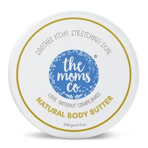 The Moms Co. Natural Body Butter for Women | 24 Hours Moisturization with Shea & Cocoa Butter| Body Butter for Women Stretch Marks Dry Skin and Itchy Skin-200 Gm