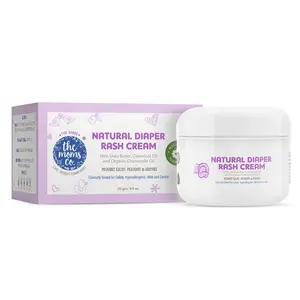 The Moms Co. Natural Diaper Rash Cream for Baby| Treats and prevents diaper rash| Baby Diaper Rash Cream with Zinc Oxide Shea Butter Organic Chamomile Oil 25g