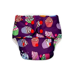 SuperBottoms BASIC Reusable Cloth Diaper for babies 0-3 Years | Freesize Adjustable Washable and Reusable Cloth Diaper for babies | Outer Shell only | (WITHOUT dry feel pad/soaker/insert) - Cupcake