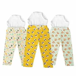 superbottoms Diaper Pants | Baby Pyjamas with Stitched in Padded Underwear | Dry Feel Comfort | Holds up to 1 Pee | Baby Pants for Cold Weather | Potty Training Pyjamas | 3 to 4yrs Multi Colour