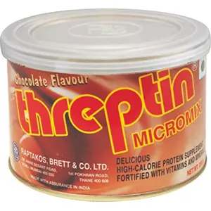 Threptin Protein Micromix - 200g 27 Servings|Chocolate Flavor|Casein Protein enriched with 18 Vital Vitamins-Minerals Antioxidants| Supports Recovery Underweight and Overall Health