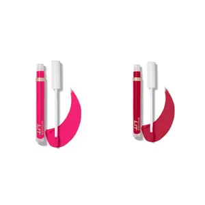 MyGlamm LIT Liquid Matte Lipstick-Plus one (Pink)-3 ml & MyGlamm LIT Liquid Matte Lipstick-Hot Tottie (Red)-3 ml