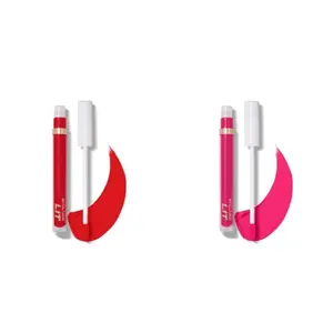 MyGlamm LIT Liquid Matte Lipstick-Heart Eyeing (Red)-3 ml & MyGlamm LIT Liquid Matte Lipstick-I'm Baby (Pink)-3 ml