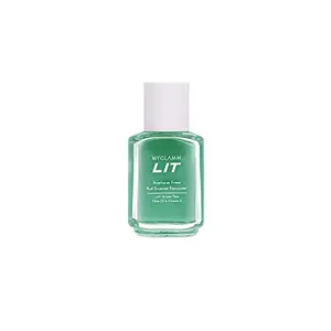MyGlamm LIT Nail Enamel Remover 30 ml | Acetone-free Nail Polish Remover | Enriched with Green Tea Olive Oil & Vitamin E