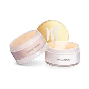 MyGlamm Glow To Glamour Shimmer And Fixing Powder Beige-20gm| Normal Skin Type| Shimmery Finish