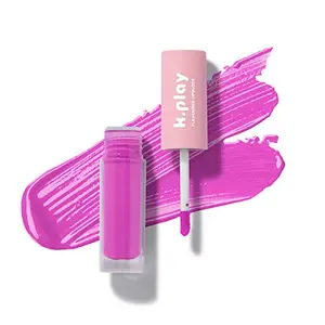 MyGlamm K.Play Flavoured Lipgloss-Lychee Twirl (Purple)-4.7 ml | Enriched with Vitamin E & Jojoba Oil | Nourishing Flavoured Transparent Lipgloss | High-Glossy Finish