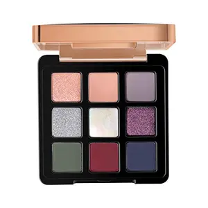 Myglamm Manish Malhotra Beauty 9 In 1 Eyeshadow Palette-Enchant (Metallic)-9 gm | Highly Pigmented Easy To Blend | Eyeshadow Palette With 3 Finishes